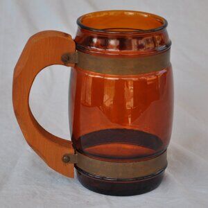 16 oz brown siesta ware barrel mug (w651)